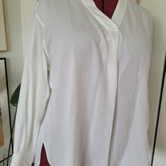 UNIQLO Women’s XL Popover Blouse White - Picture 2 of 6